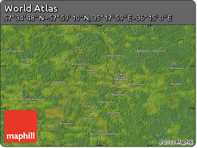 Satellite Map of the Area around 57° 46' 59" N, 35° 46' 29" E