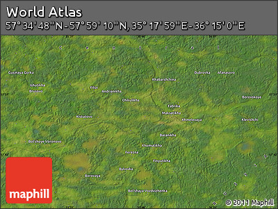 Satellite Map of the Area around 57° 46' 59" N, 35° 46' 29" E