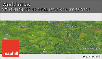 Satellite Panoramic Map of the Area around 57° 46' 59" N, 38° 19' 30" E