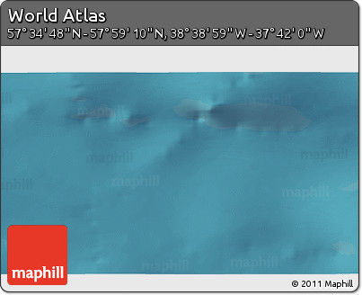 Satellite 3D Map of the Area around 57° 46' 59" N, 38° 10' 29" W