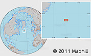 Gray Location Map of the area around 57° 46' 59" N, 38° 10' 29" W