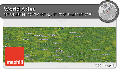 Satellite Panoramic Map of the Area around 57° 46' 59" N, 41° 43' 30" E