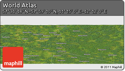 Satellite Panoramic Map of the Area around 57° 46' 59" N, 41° 43' 30" E