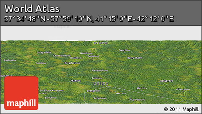 Satellite Panoramic Map of the Area around 57° 46' 59" N, 41° 43' 30" E