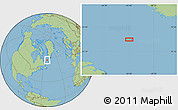 Savanna Style Location Map of the area around 57° 46' 59" N, 52° 37' 30" W