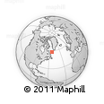 Outline Map of the Area around 57° 46' 59" N, 53° 28' 30" W, rectangular outline