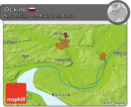 Physical 3D Map of Os'kino