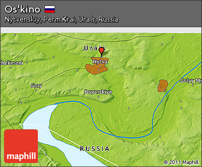 Physical 3D Map of Os'kino
