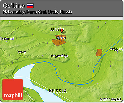 Physical 3D Map of Os'kino