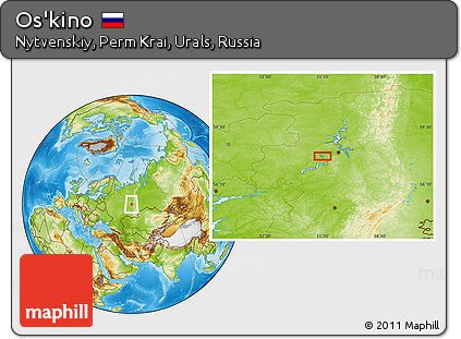 Physical Location Map of Os'kino
