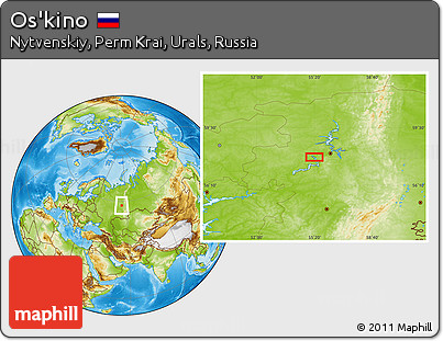 Physical Location Map of Os'kino