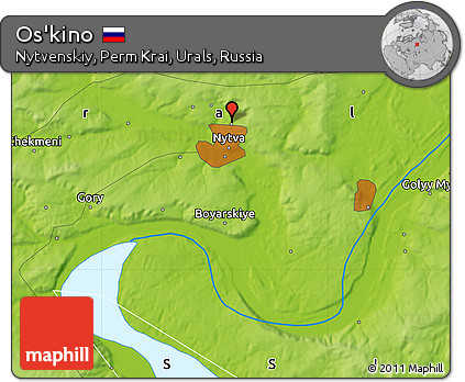 Physical Map of Os'kino