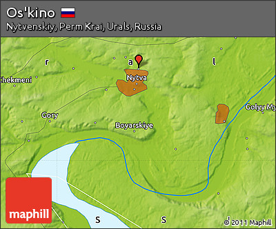 Physical Map of Os'kino