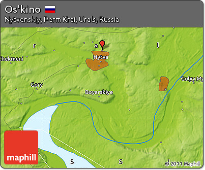 Physical Map of Os'kino