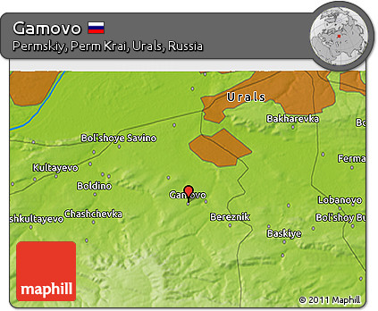 Physical 3D Map of Gamovo