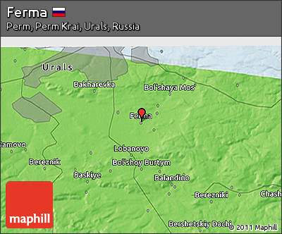 Political 3D Map of Ferma