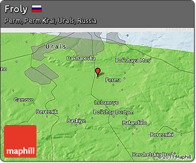 Political 3D Map of Froly