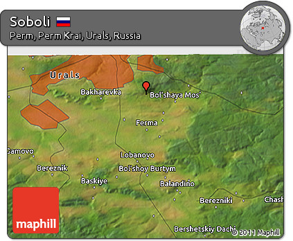 Satellite 3D Map of Soboli