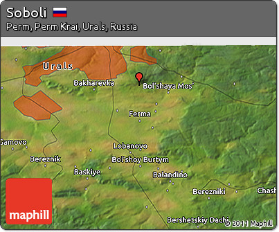 Satellite 3D Map of Soboli