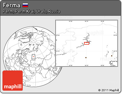 Blank Location Map of Ferma