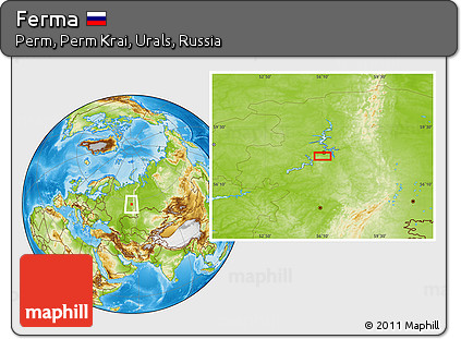 Physical Location Map of Ferma