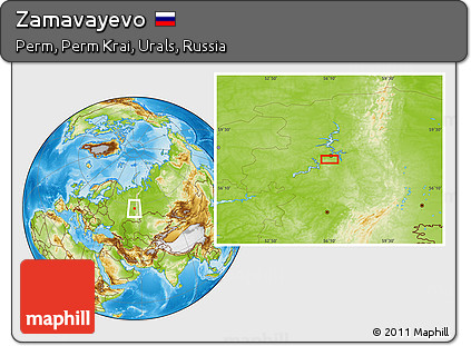 Physical Location Map of Zamavayevo