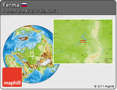 Physical Location Map of Ferma