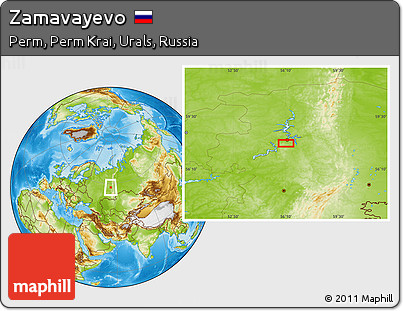 Physical Location Map of Zamavayevo