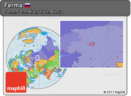 Political Location Map of Ferma