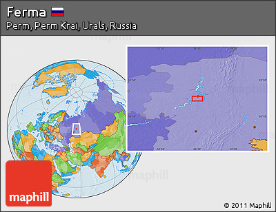 Political Location Map of Ferma