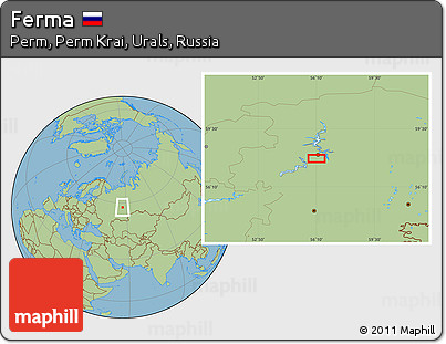 Savanna Style Location Map of Ferma