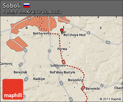 Shaded Relief Map of Soboli