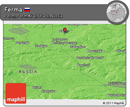 Political Panoramic Map of Ferma
