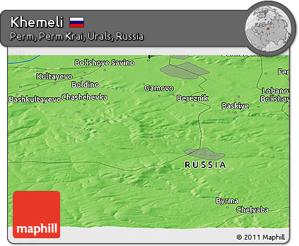 Political Panoramic Map of Khemeli