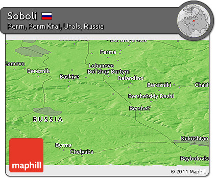 Political Panoramic Map of Soboli