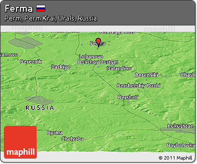 Political Panoramic Map of Ferma