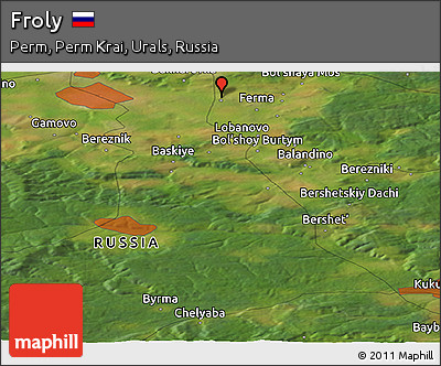 Satellite Panoramic Map of Froly