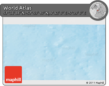 Physical 3D Map of the Area around 57° 46' 59" N, 5° 10' 30" E
