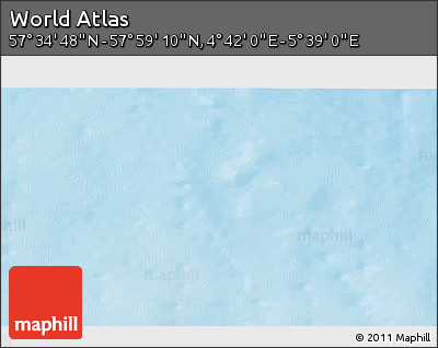 Physical 3D Map of the Area around 57° 46' 59" N, 5° 10' 30" E