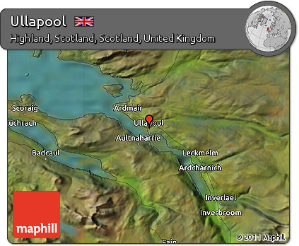 Map Of Ullapool Area Free Satellite Map Of Ullapool