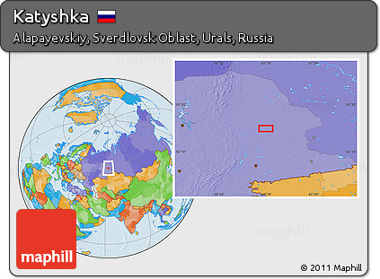 Political Location Map of Katyshka