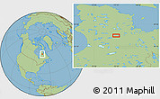Savanna Style Location Map of the area around 57° 46' 59" N, 72° 10' 30" W
