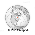 Outline Map of the Area around 57° 46' 59" N, 75° 34' 29" W, rectangular outline
