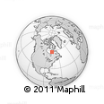 Outline Map of the Area around 57° 46' 59" N, 76° 25' 30" W, rectangular outline