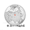 Outline Map of the Area around 57° 46' 59" N, 78° 16' 30" E, rectangular outline