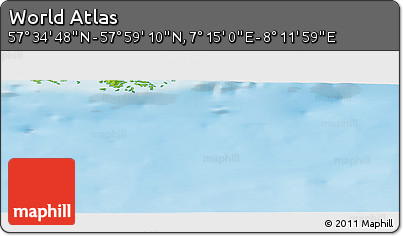 Physical Panoramic Map of the Area around 57° 46' 59" N, 7° 43' 29" E