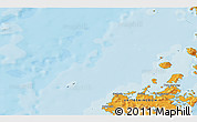 Political 3D Map of the area around 57° 46' 59" N, 7° 34' 30" W