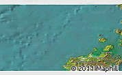 Satellite 3D Map of the area around 57° 46' 59" N, 7° 34' 30" W