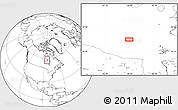 Blank Location Map of the area around 57° 46' 59" N, 84° 4' 29" W