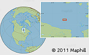 Savanna Style Location Map of the area around 57° 46' 59" N, 84° 4' 29" W